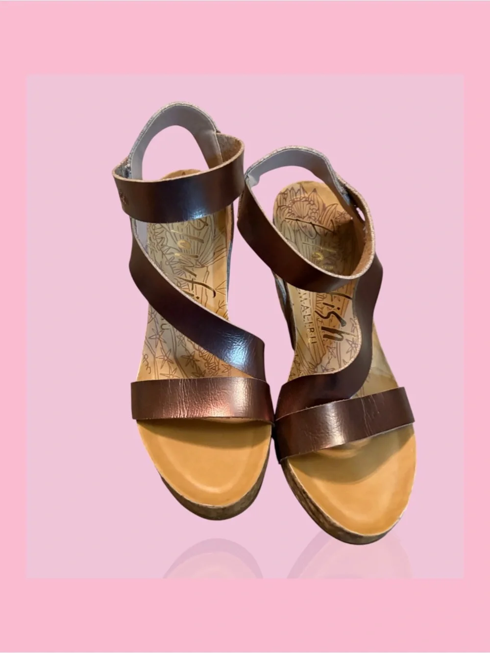 Malibu Women's Dark Brown Strappy Sandals